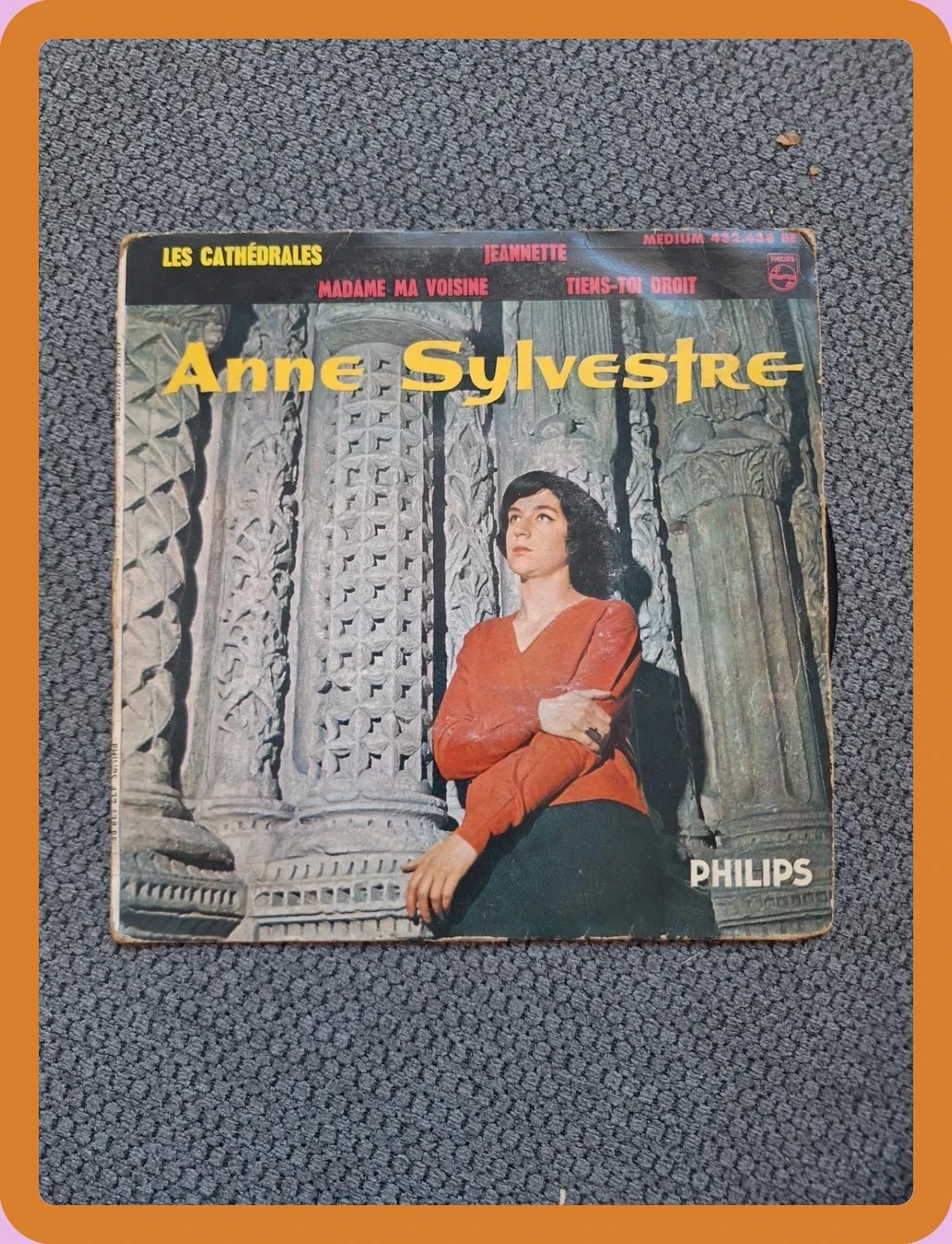 Titre : Vinyle 45 Tours EP Anne Sylvestre (1961) - Les Cathédrales - Philips